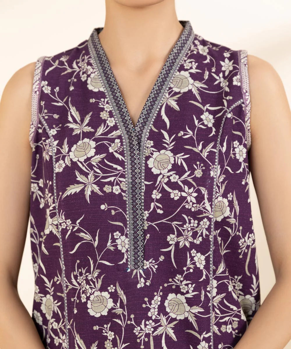 Sapphire Khaddar Three Piece Suit SP-KHD-PRP03
