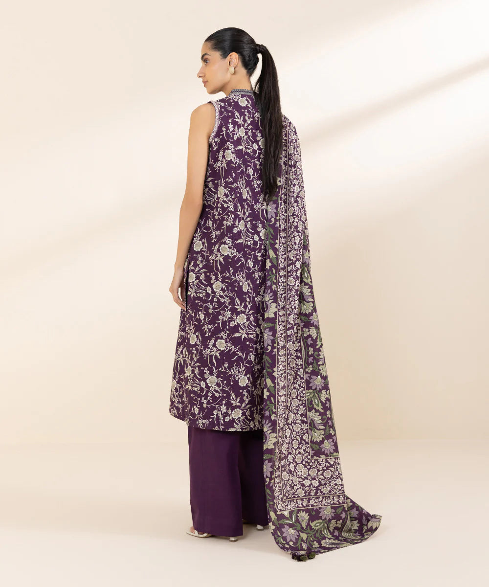 Sapphire Khaddar Three Piece Suit SP-KHD-PRP03
