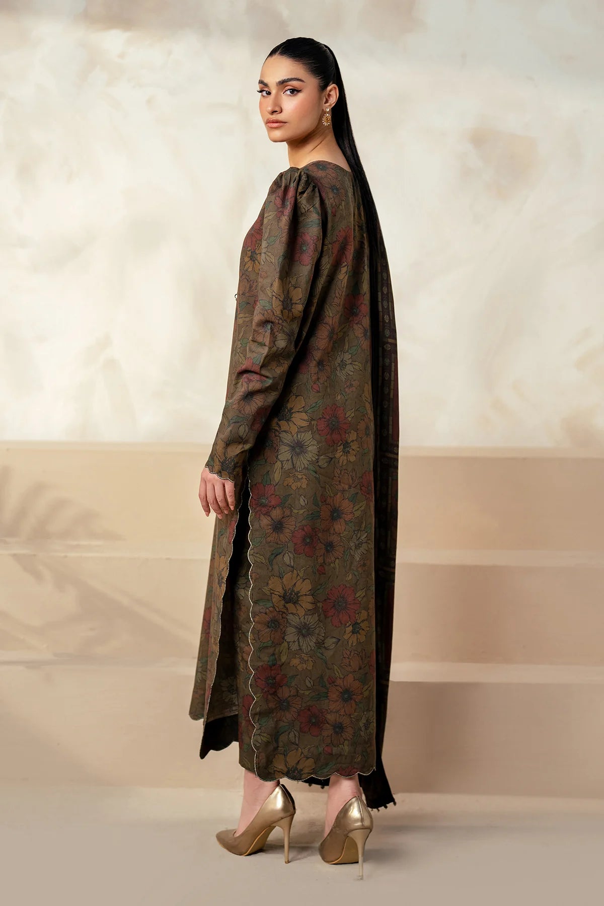 Baroque Slub Linen Three Piece Suit BR-LNN-BR01