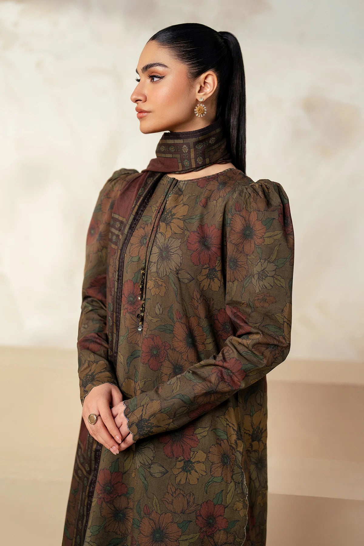 Baroque Slub Linen Three Piece Suit BR-LNN-BR01