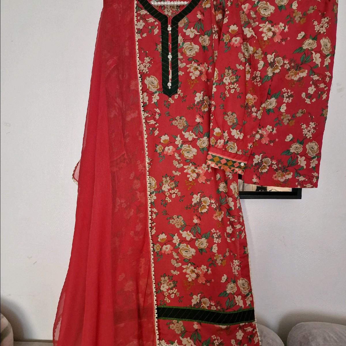 Sapphire lawn latest pakistani trouser kameez dupatta tailored stiched Traditional Clothing SP-LWN-RD02