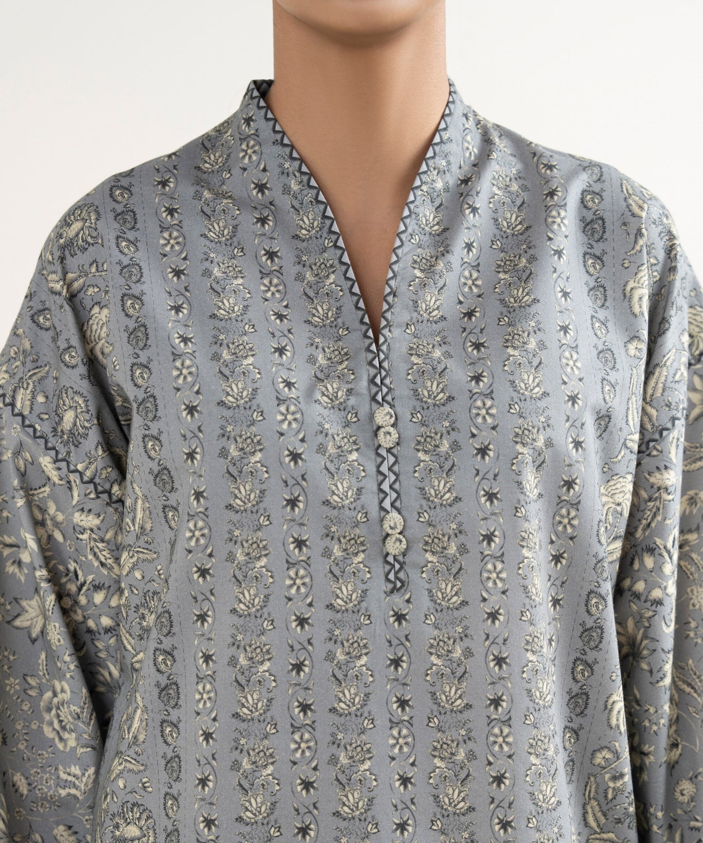 Sapphire Embroidered Lawn Three Piece Suit SP-LWN-GRY08