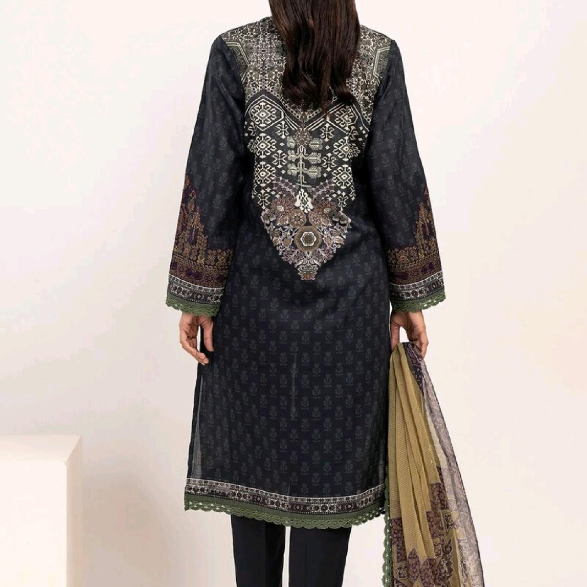khaadi embroidered lawn pakistani trouser dupatta kameez Traditional Clothing summer outfit