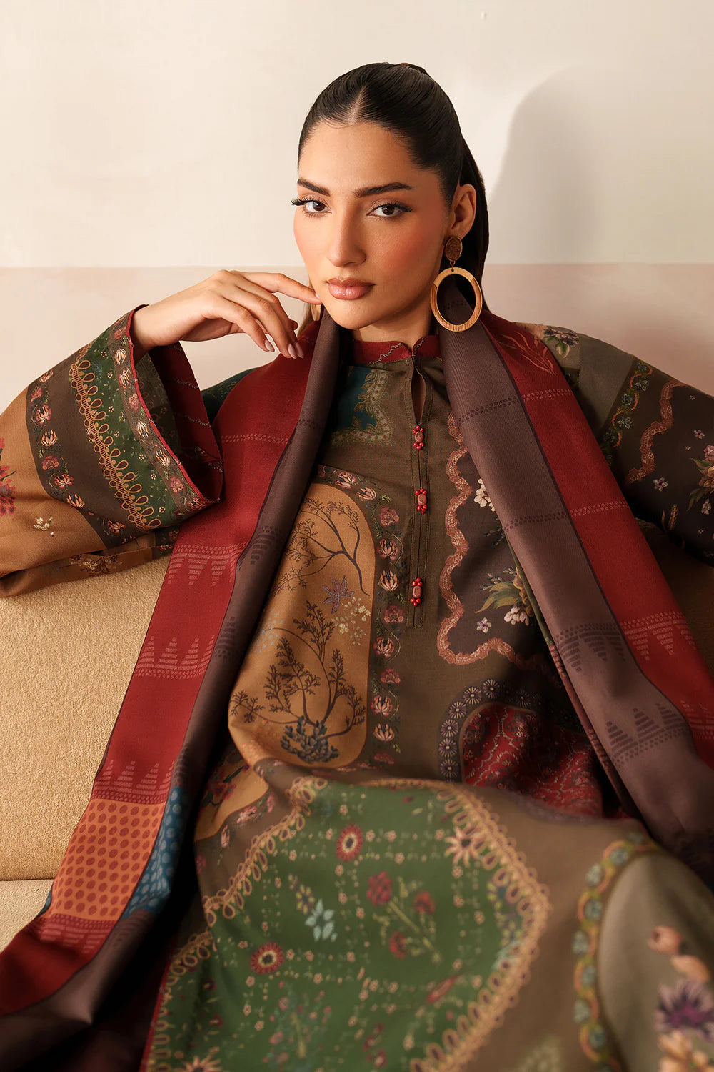 Baroque Viscose Linen Three Piece Suit BR-VC-MULT01