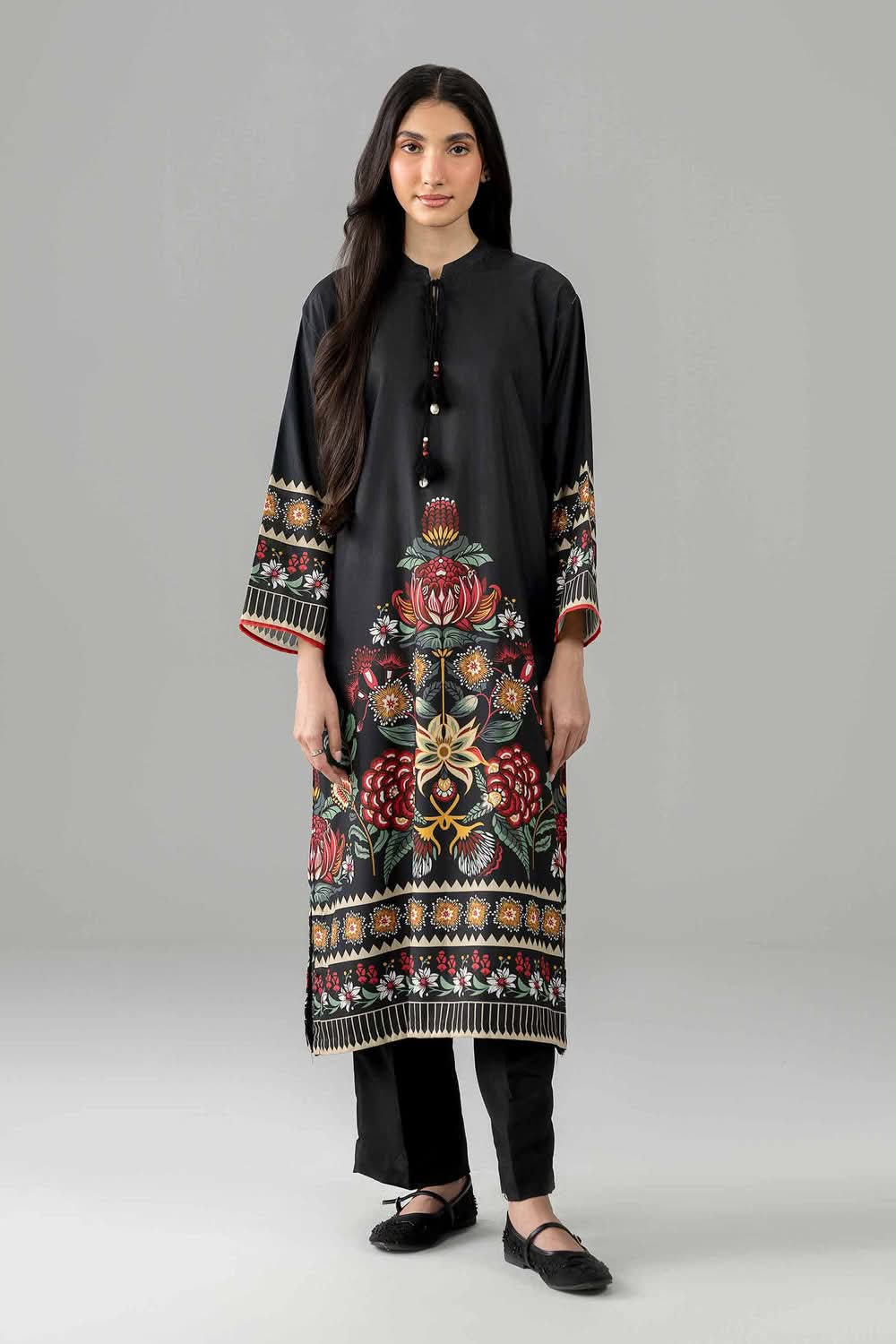 Nishaat Linen Two Piece Suit NS-LNN-BLK02