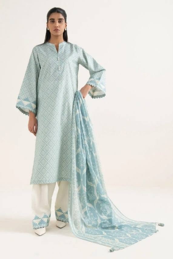 Sapphire Printed Lawn Suit With Matchin Dupatta SP-LWN-BLU012