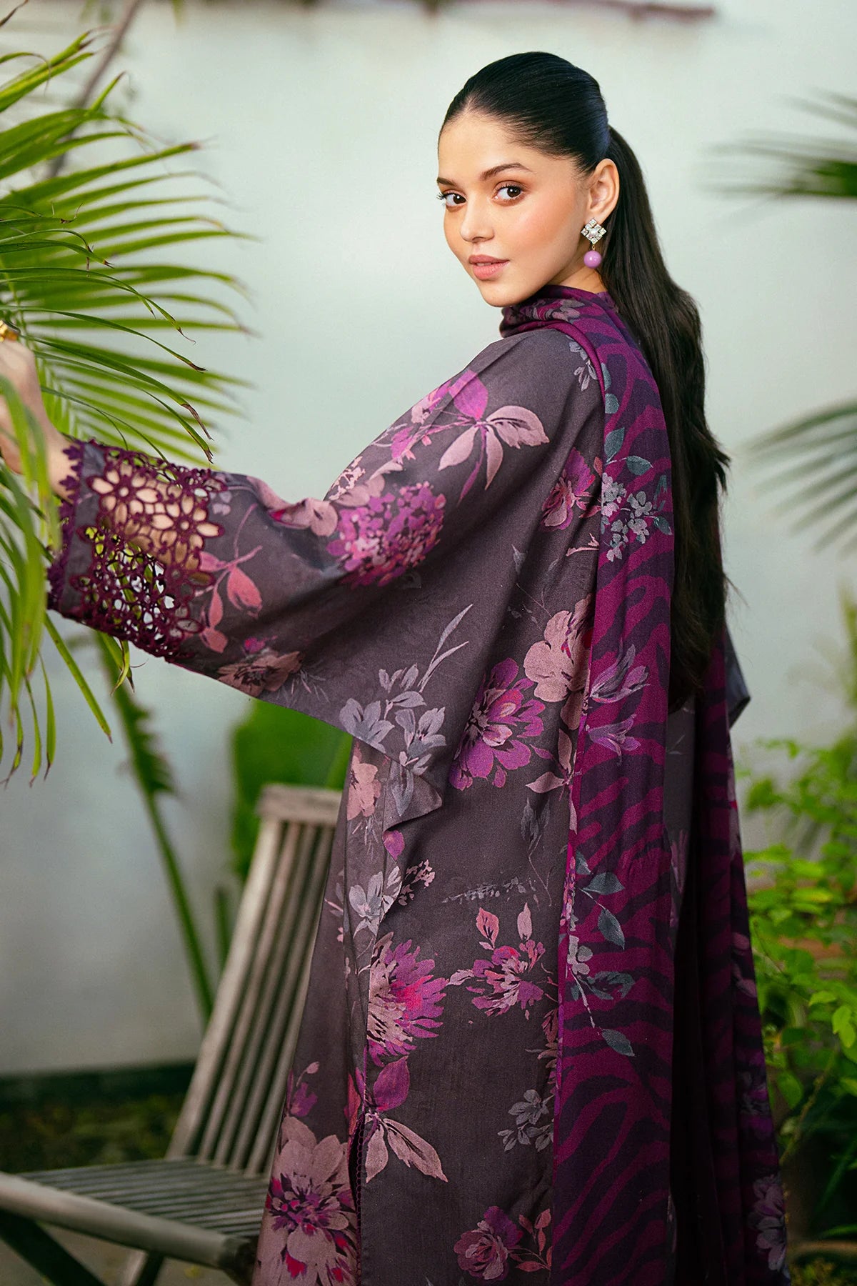 Baroque Embroided Viscose Three Piece Suit BR-VC-PRP01