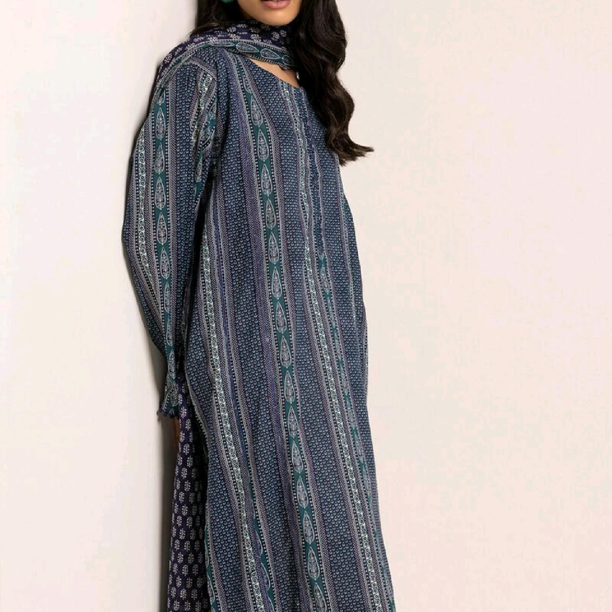 khaadi summer lawn tailored stiched Pakistani trouser dupatta kameez Traditional Clothing