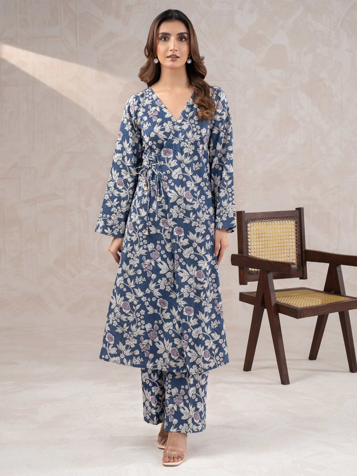 Limelight Khaddar Three Piece Suit LT-BLU-01