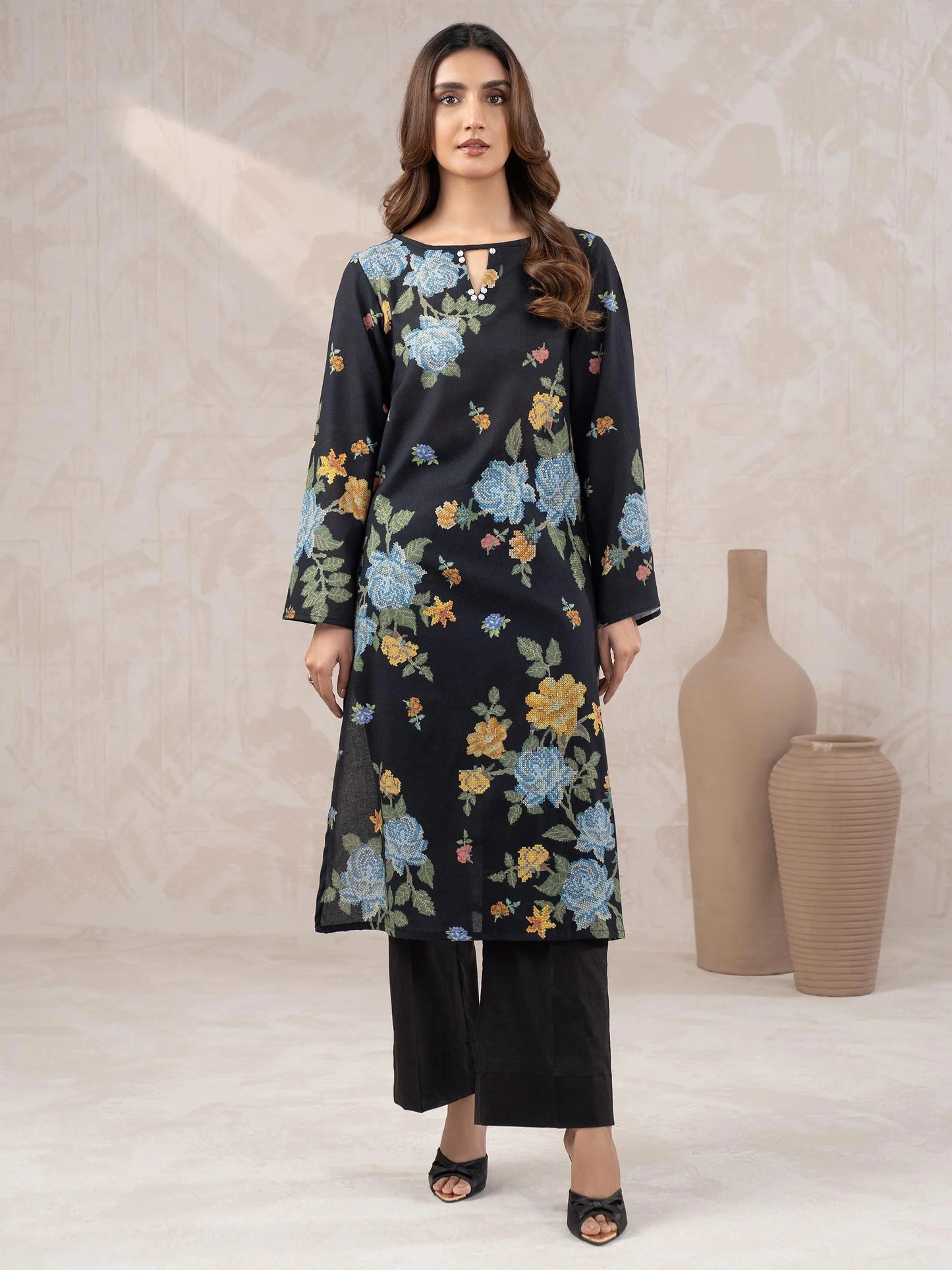 Limelight Khaddar Three Piece Suit LT-KHD-BLK01