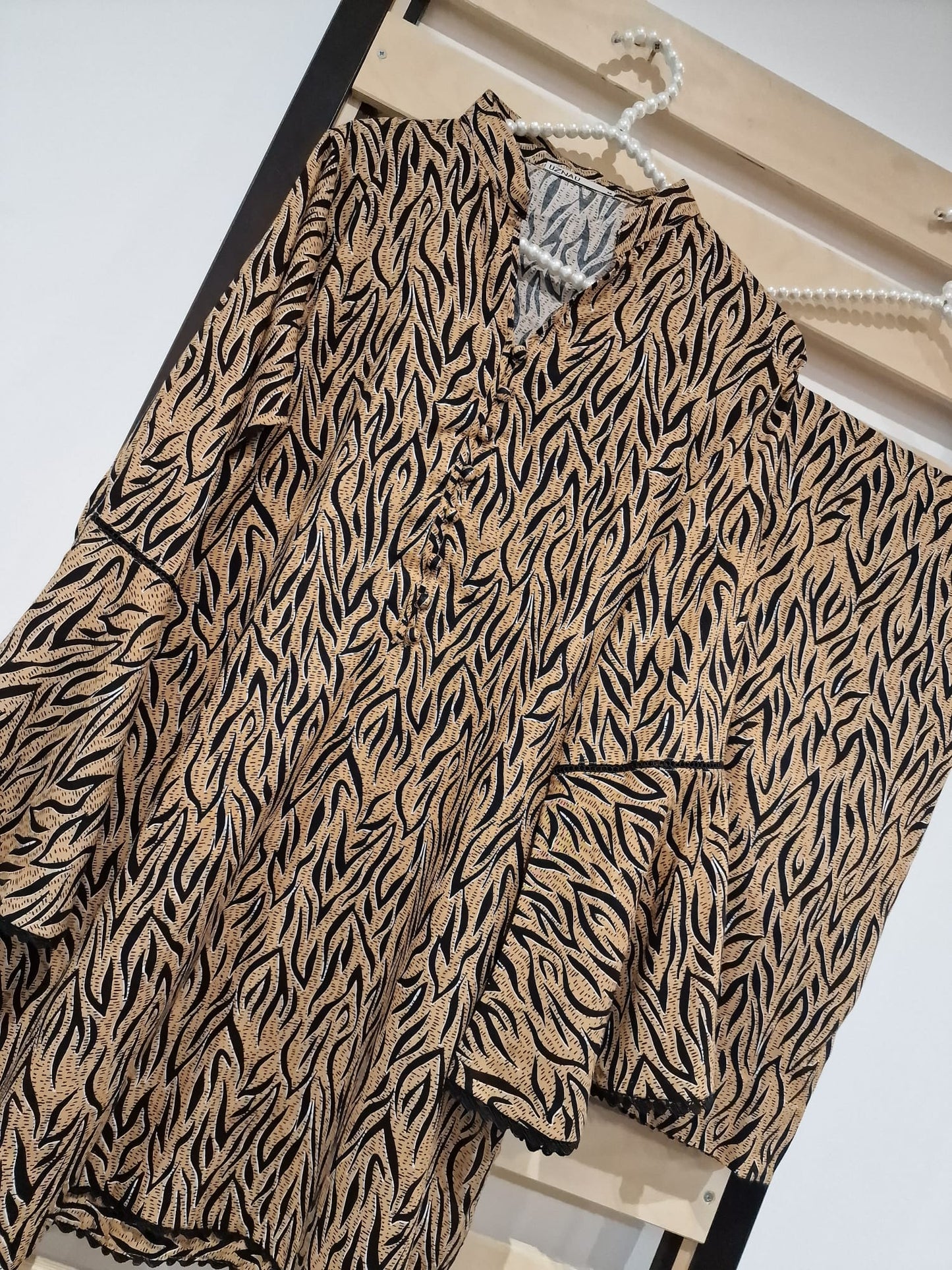 Uznau Linen Co-ord Set Two Piece UZ-LNNCO-BR01