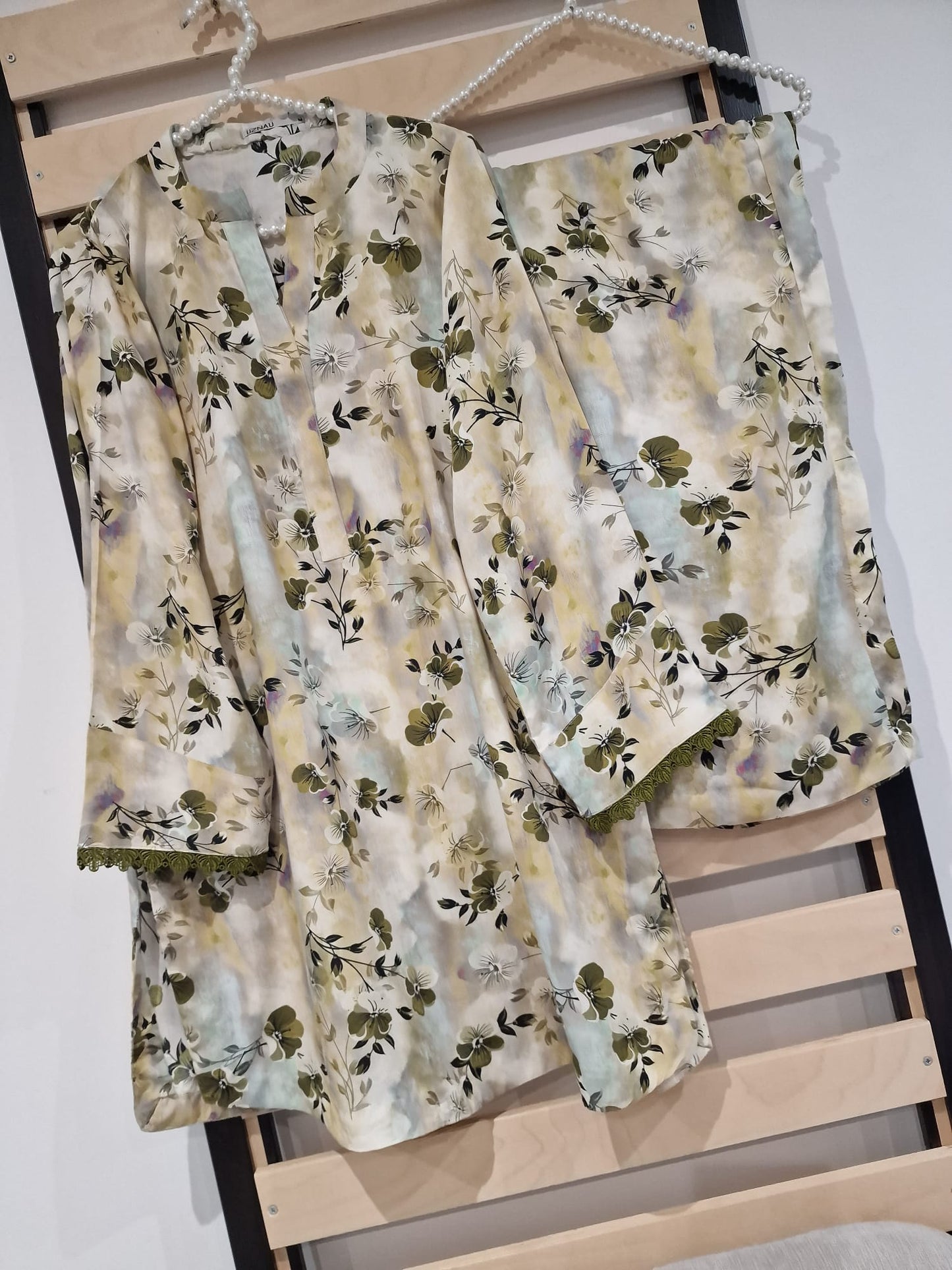 Uznau Linen Co-ord Set Two Piece UZ-LNNCO-GR01