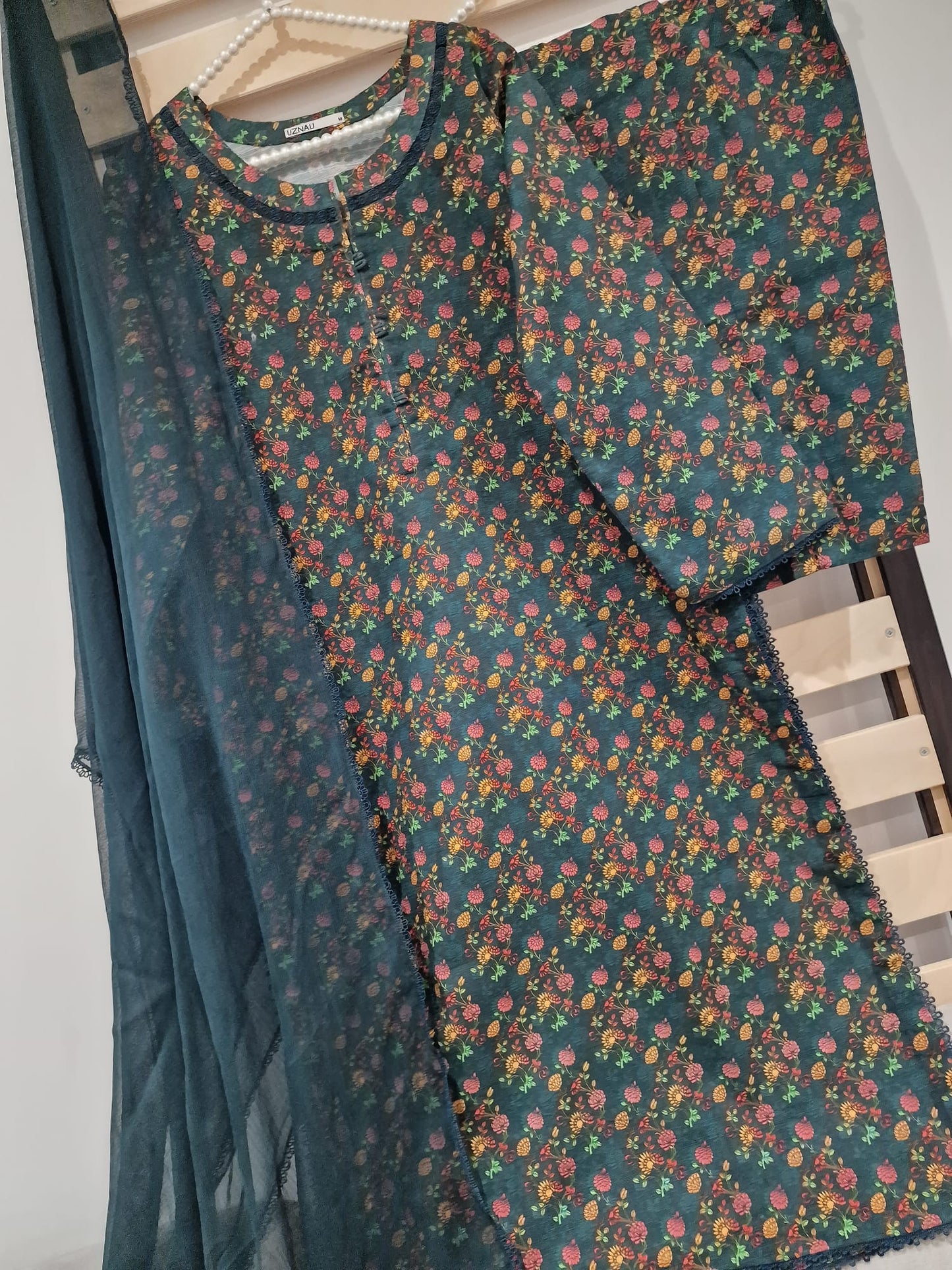 Uznau Khaddar Three Piece Suit UZ-KHD-GR04