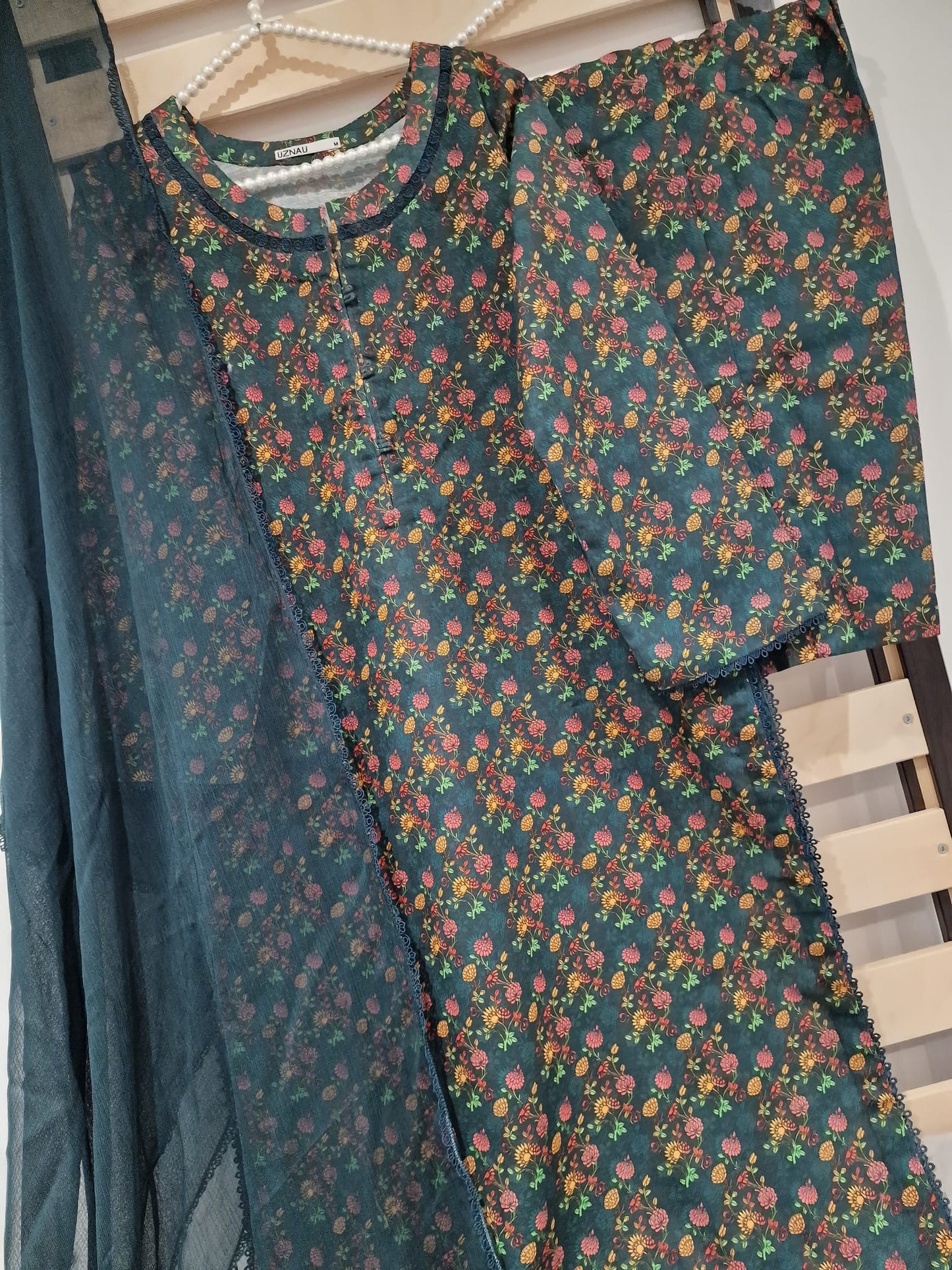 Uznau Khaddar Three Piece Suit UZ-KHD-GR04