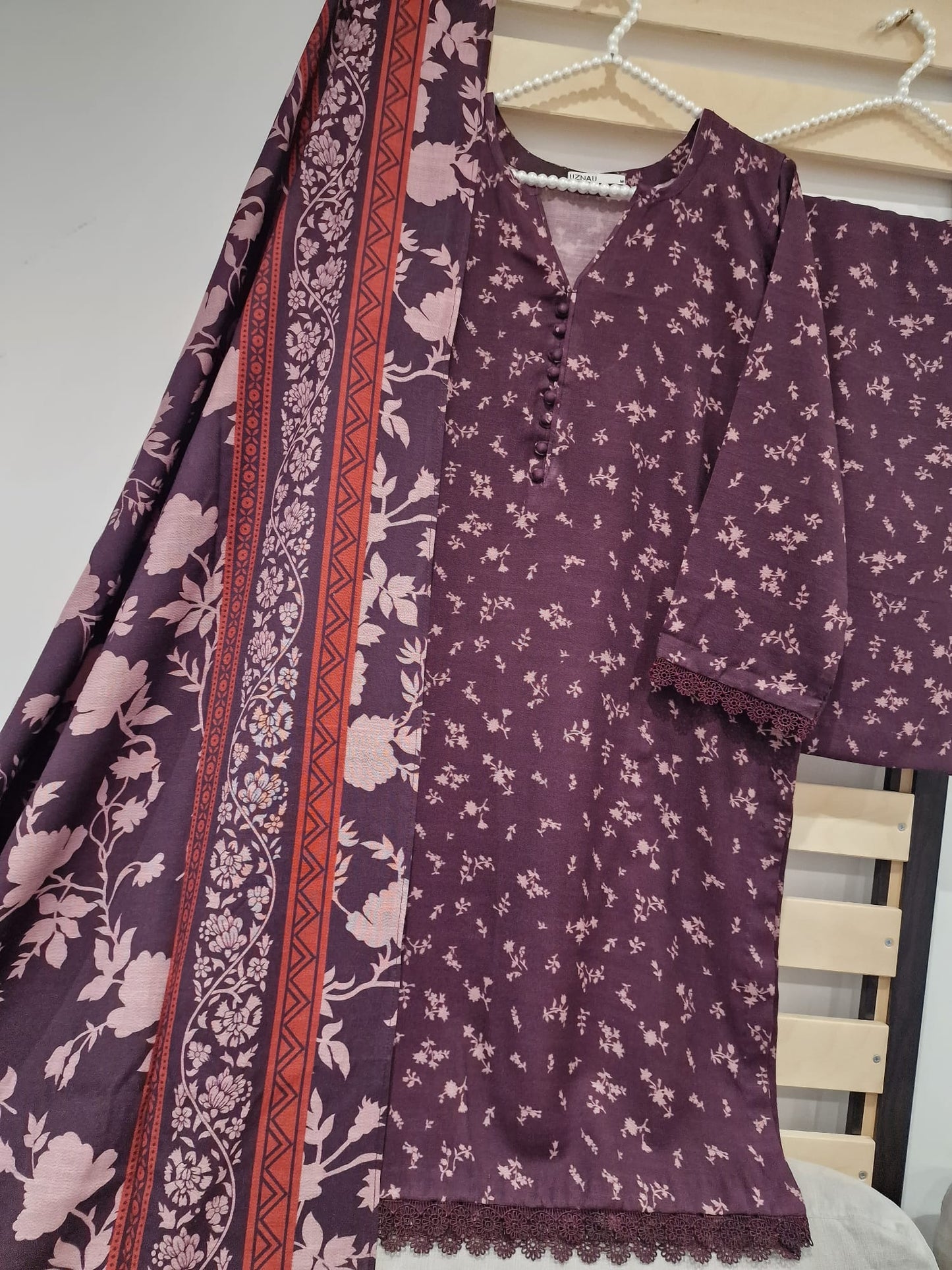 Uznau Dhanak Wool Three Piece Suit UZ-DH-PRP03