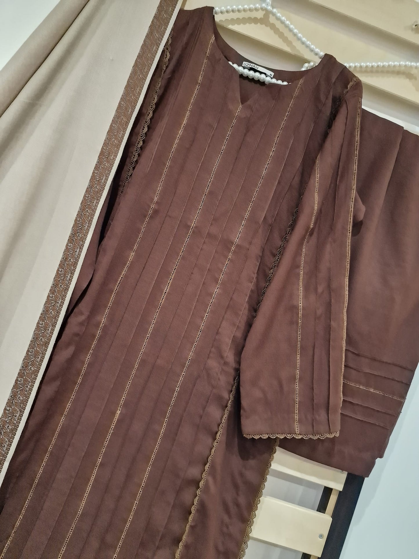 Uznau Matina Wool Three Piece Suit With Shawl UZ-WL-BR01