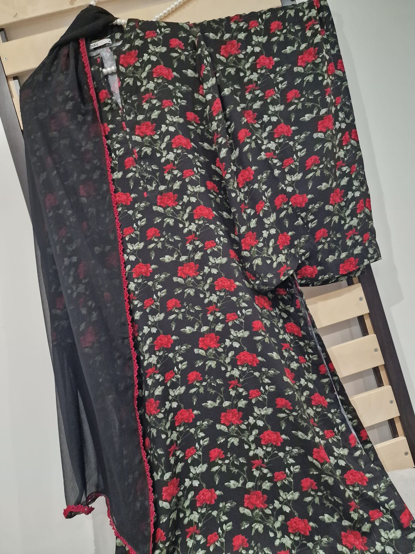 Uznau Printed Marina Linen Three Piece Suit UZ-MR-RD01