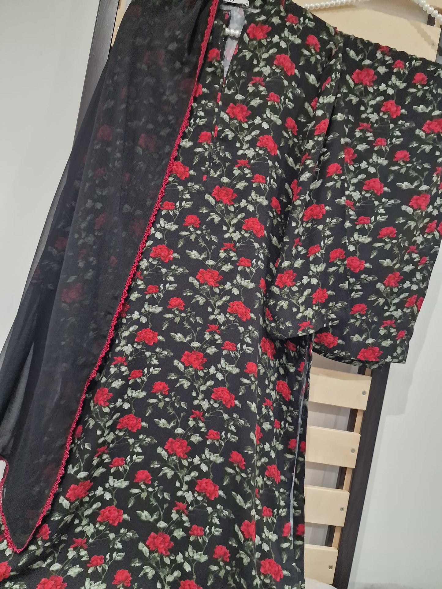 Uznau Printed Marina Linen Three Piece Suit UZ-MR-RD01