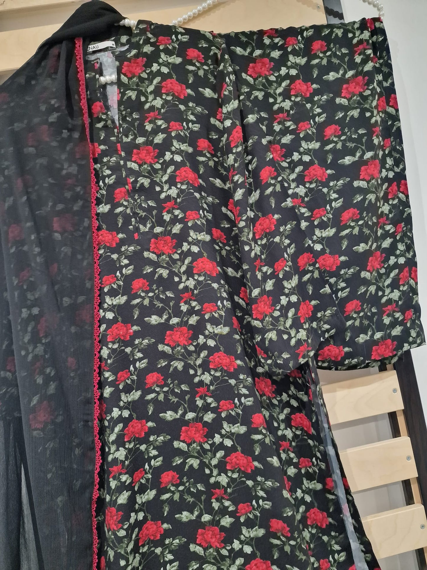 Uznau Printed Marina Linen Three Piece Suit UZ-MR-RD01