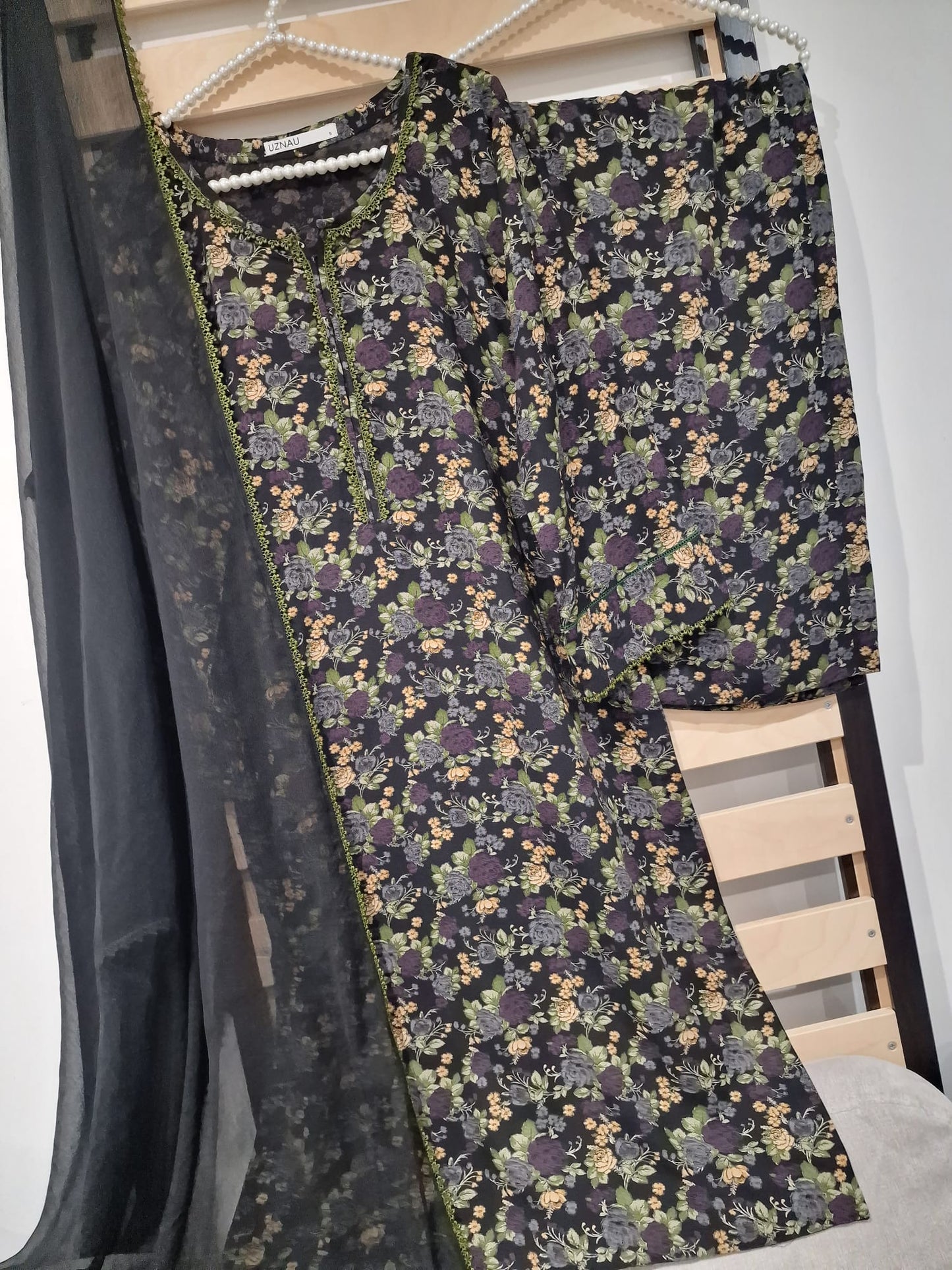 Uznau Linen Three Piece Suit UZ-LNN-GR05
