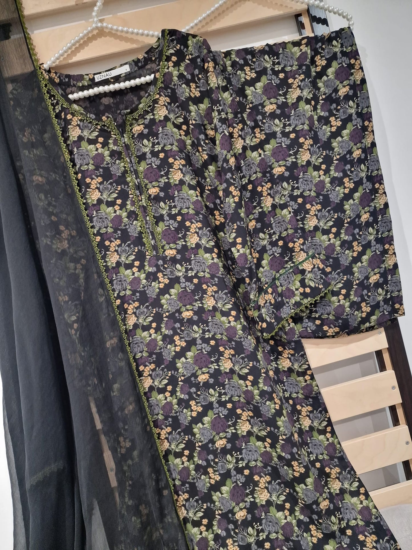 Uznau Linen Three Piece Suit UZ-LNN-GR05