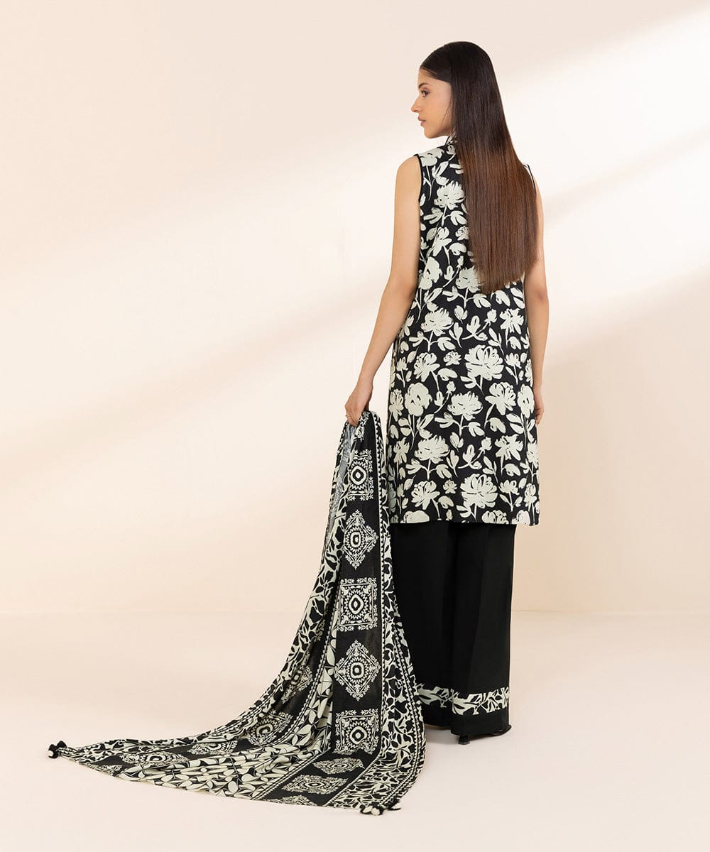 Sapphire Linen Three Piece Suit SP-LNN-BLK02