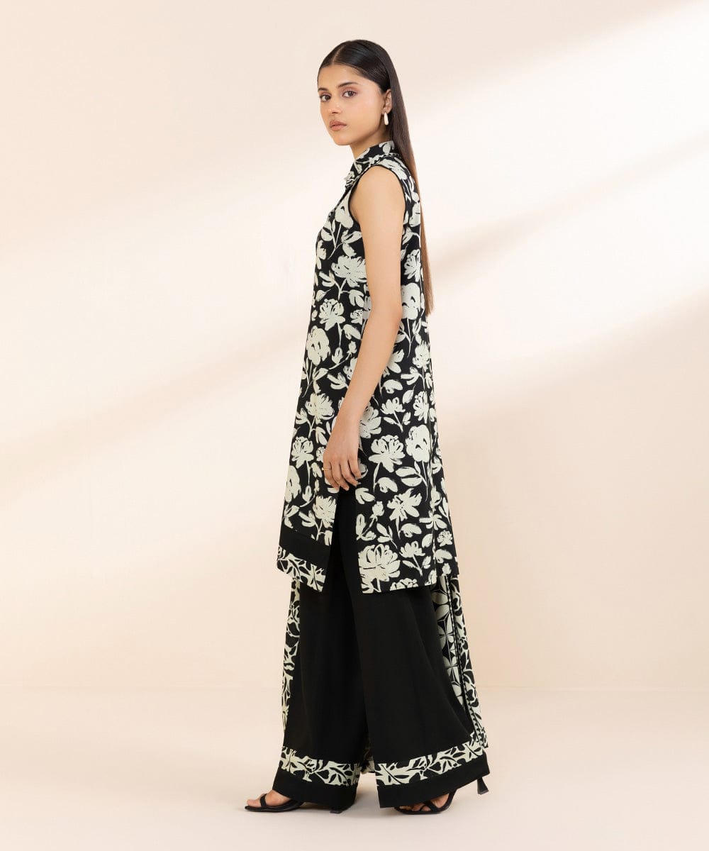 Sapphire Linen Three Piece Suit SP-LNN-BLK02