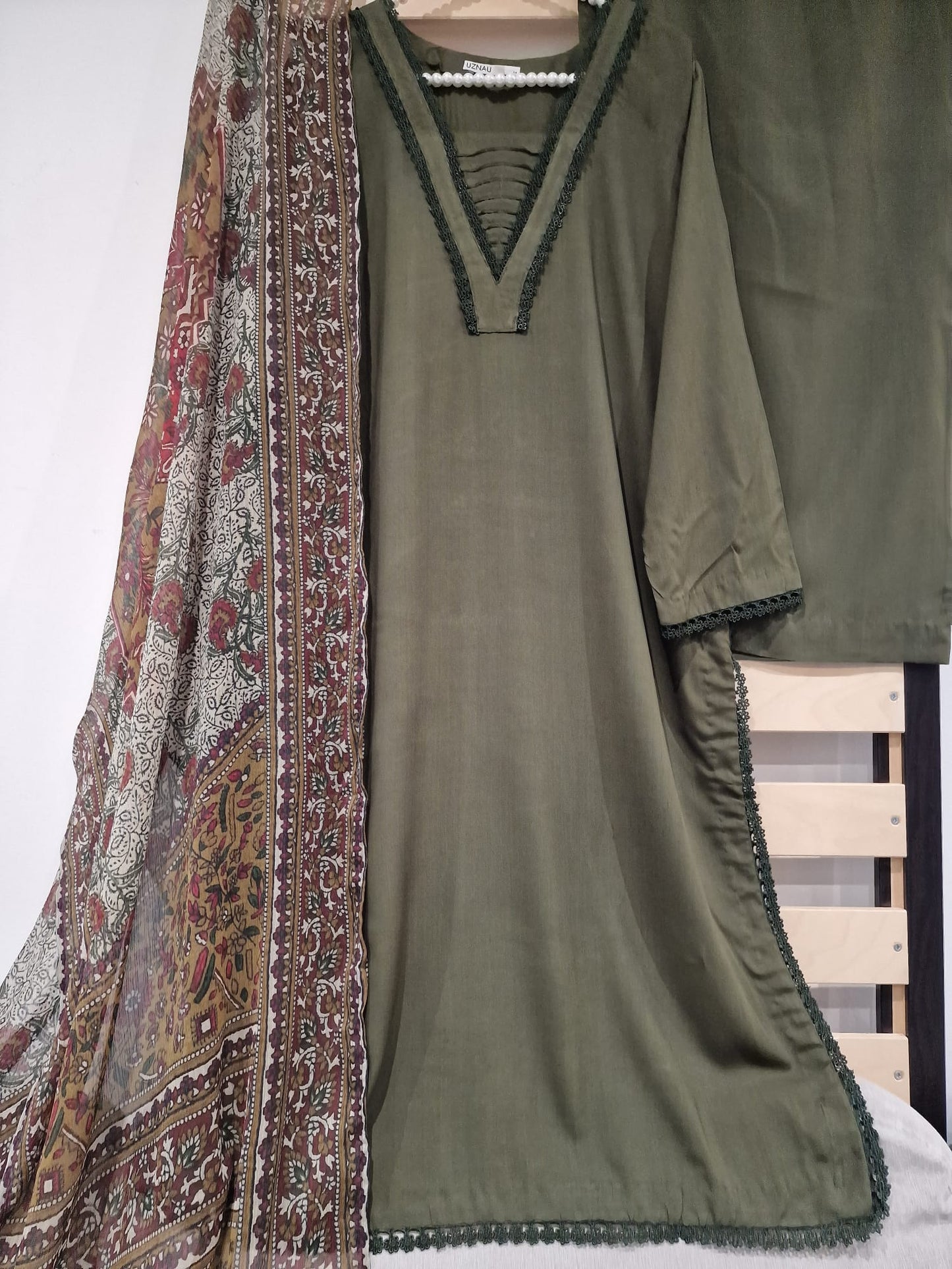 Uznau Linen Three Piece Suit UZ-LNN-GR06
