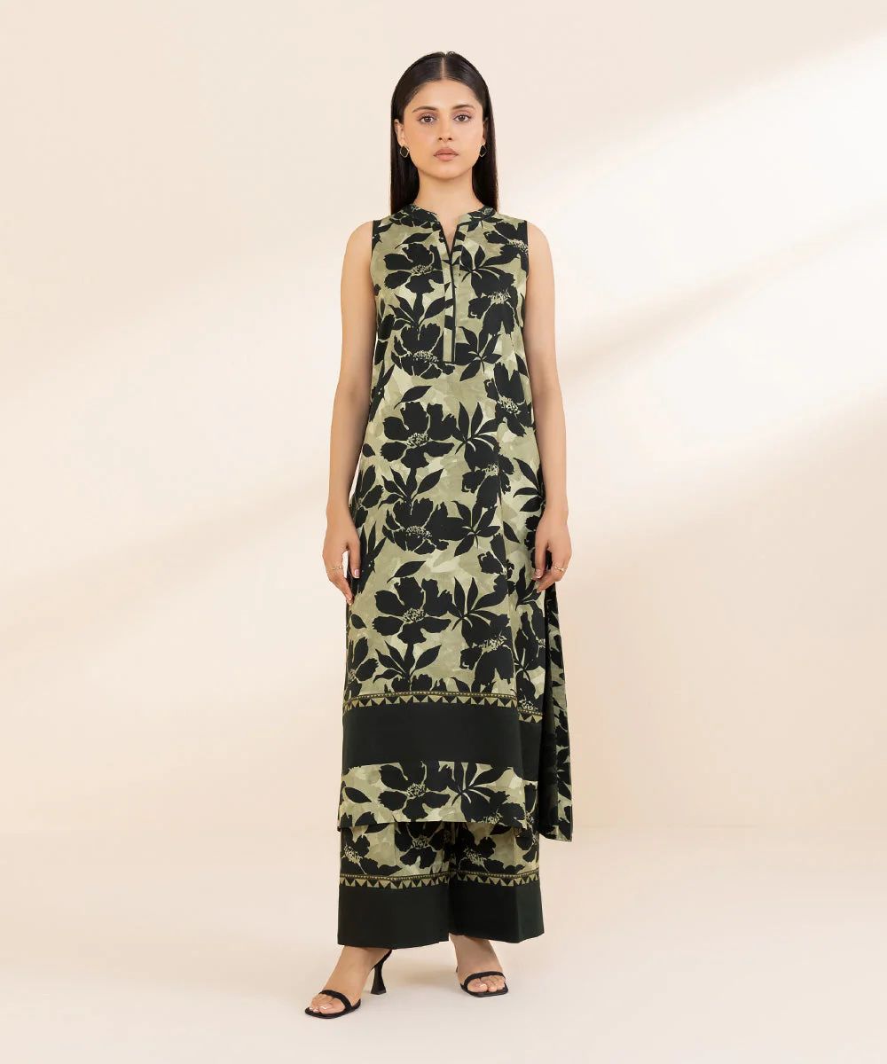 Sapphire Viscose Three Piece Suit SP-VC-BLK01
