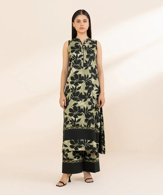 Sapphire Viscose Three Piece Suit SP-VC-BLK01
