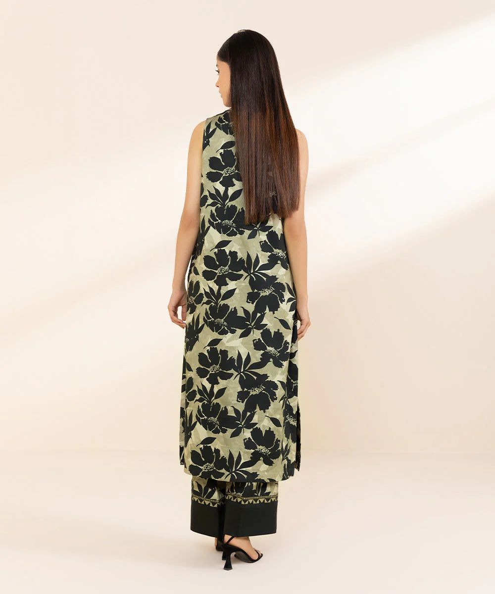 Sapphire Viscose Three Piece Suit SP-VC-BLK01