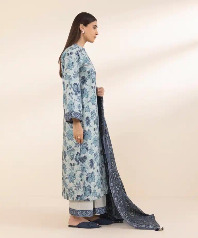 Sapphire Cotton Lawn Three Piece Suit SP-LWN-GR02