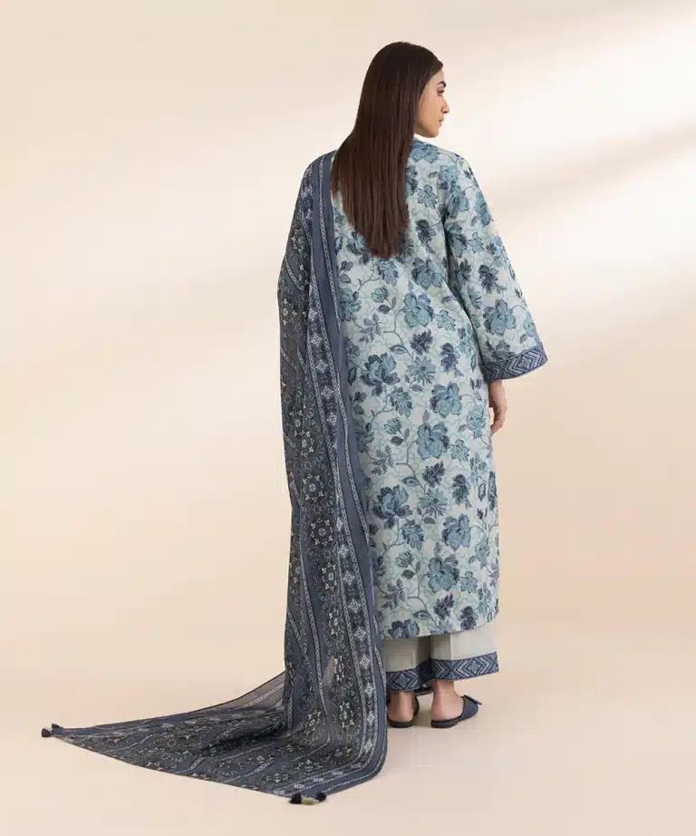 Sapphire Cotton Lawn Three Piece Suit SP-LWN-GR02