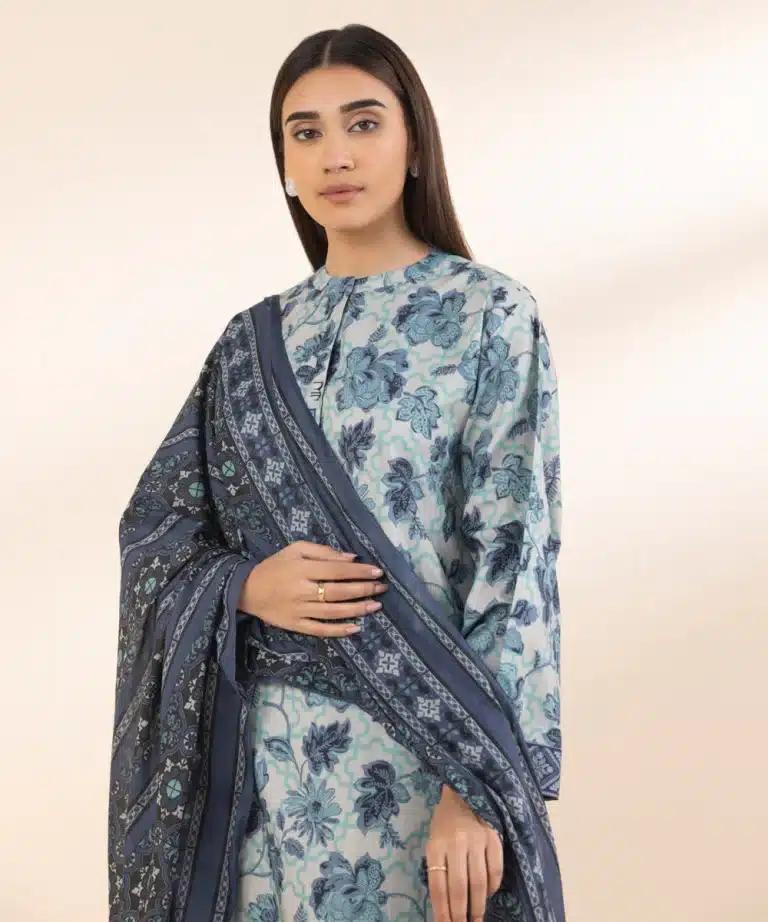 Sapphire Cotton Lawn Three Piece Suit SP-LWN-GR02