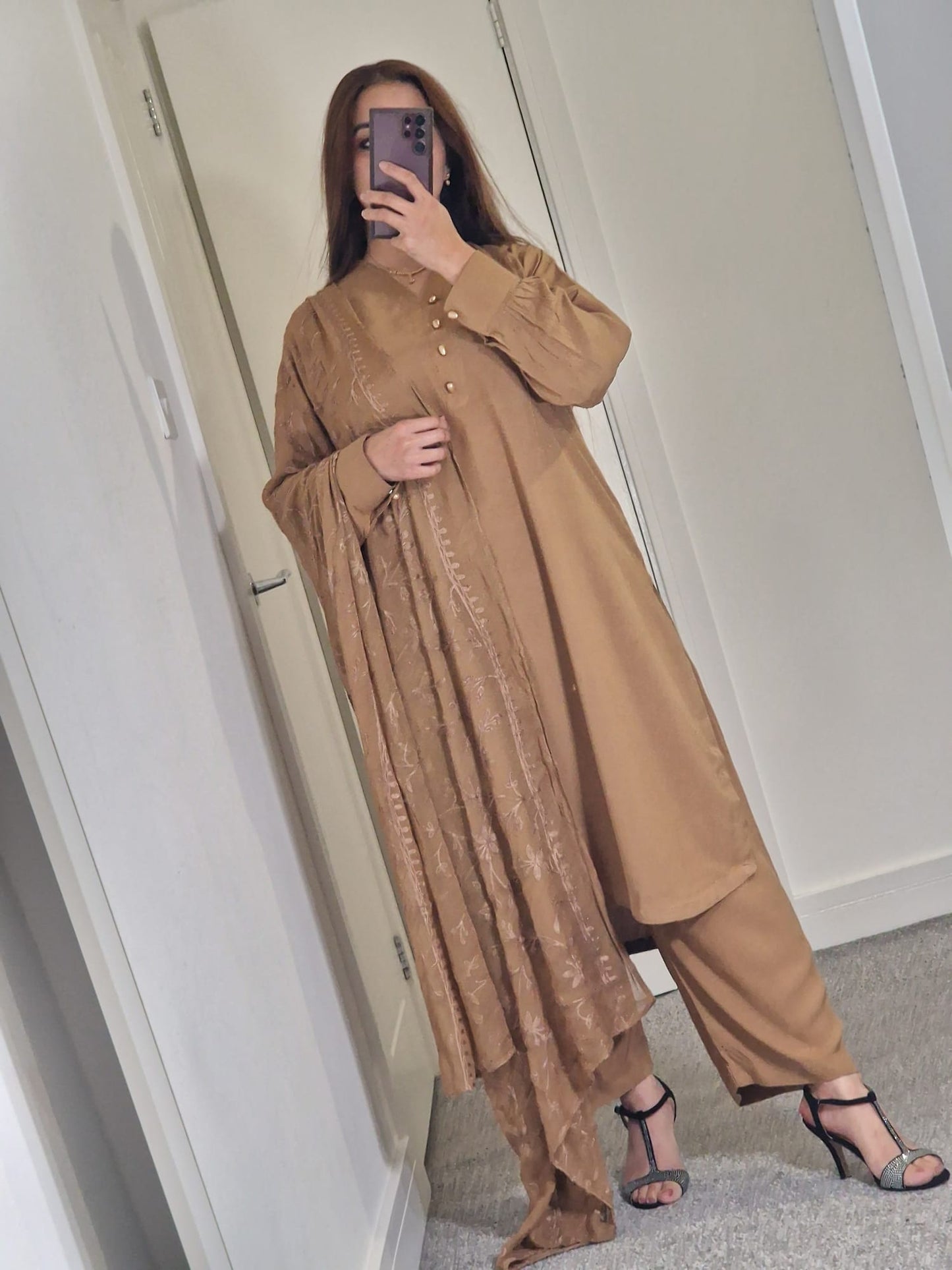 Uznau Linen Three Piece Suit UZ-LNN-BR018
