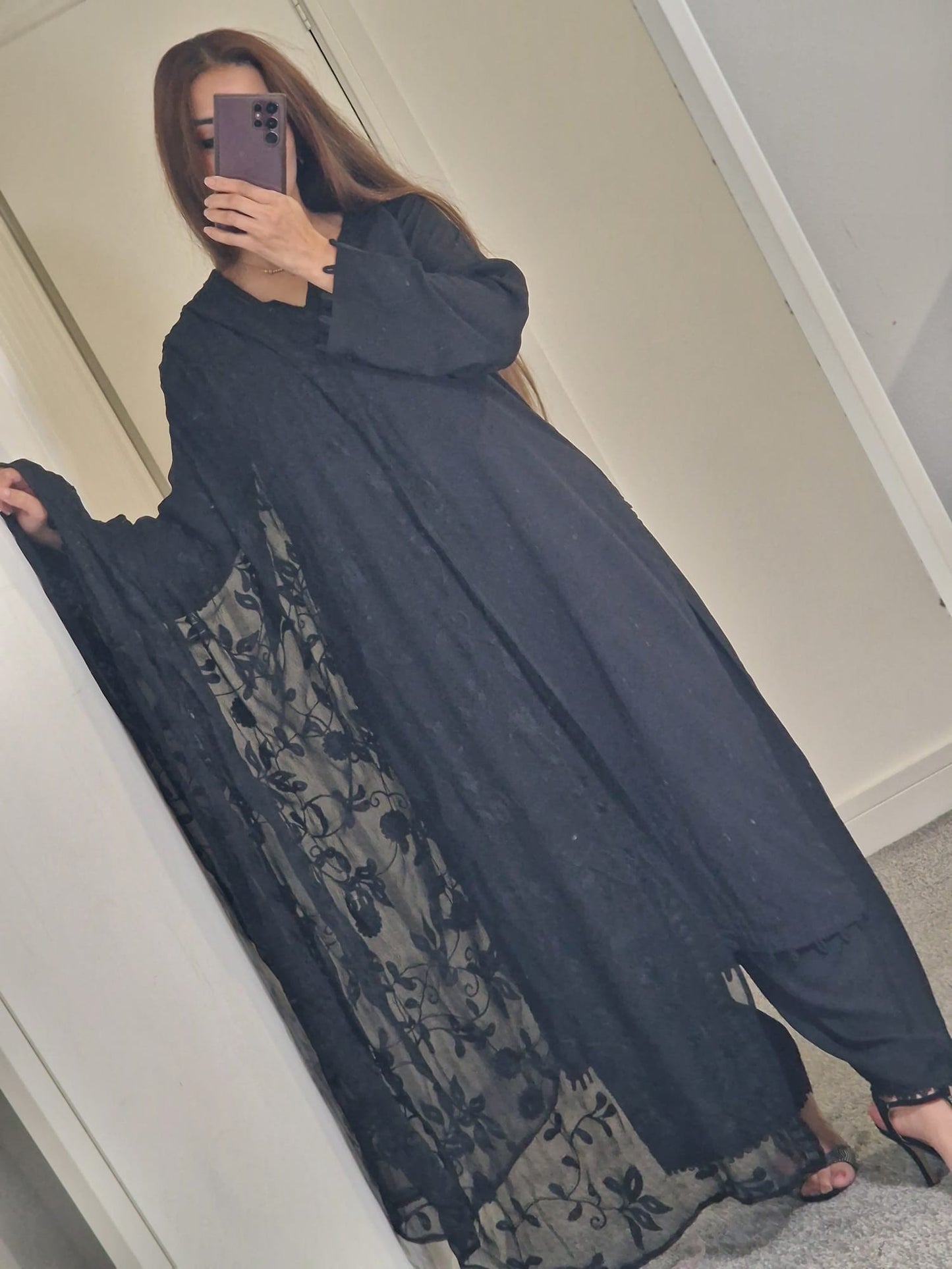 Uznau Linen Three Piece Suit UZ-LNN-BLK030