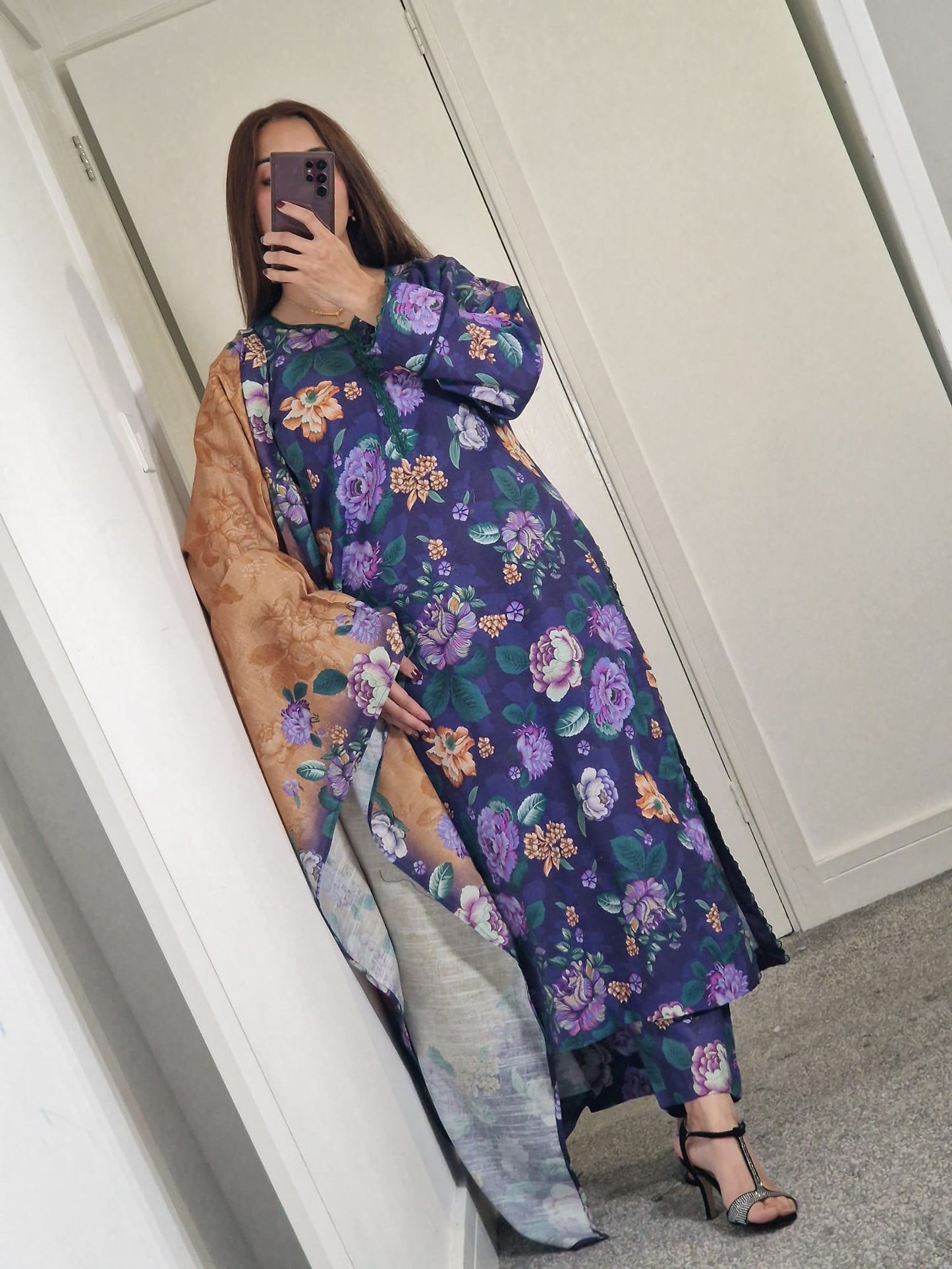 Uznau Khaddar Three Piece Suit UZ-KHD-PRP05