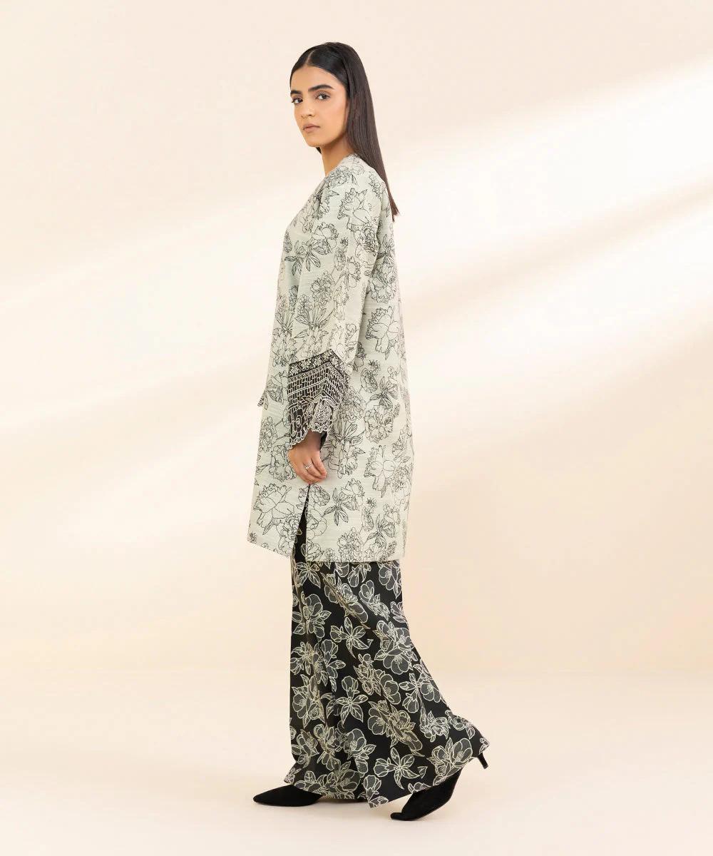 Sapphire Embroided Khaddar Three Piece Suit SP-KHD-GRY06