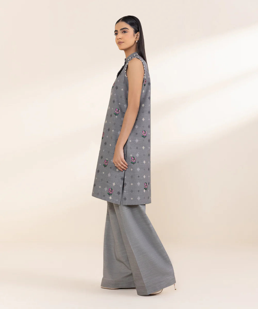 Sapphire Khaddar Three Piece Suit SP-KHD-GRY04