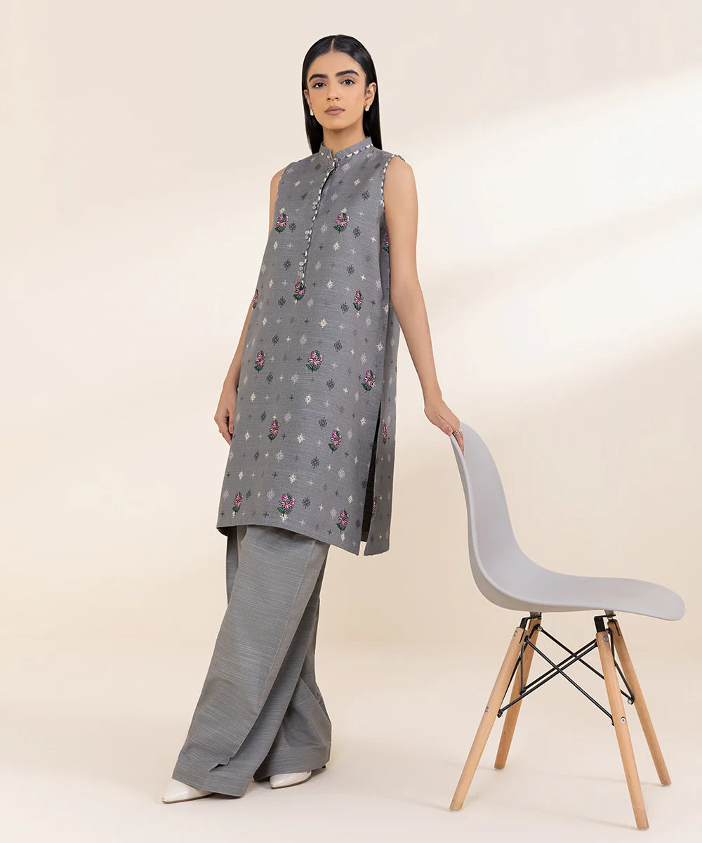 Sapphire Khaddar Three Piece Suit SP-KHD-GRY04