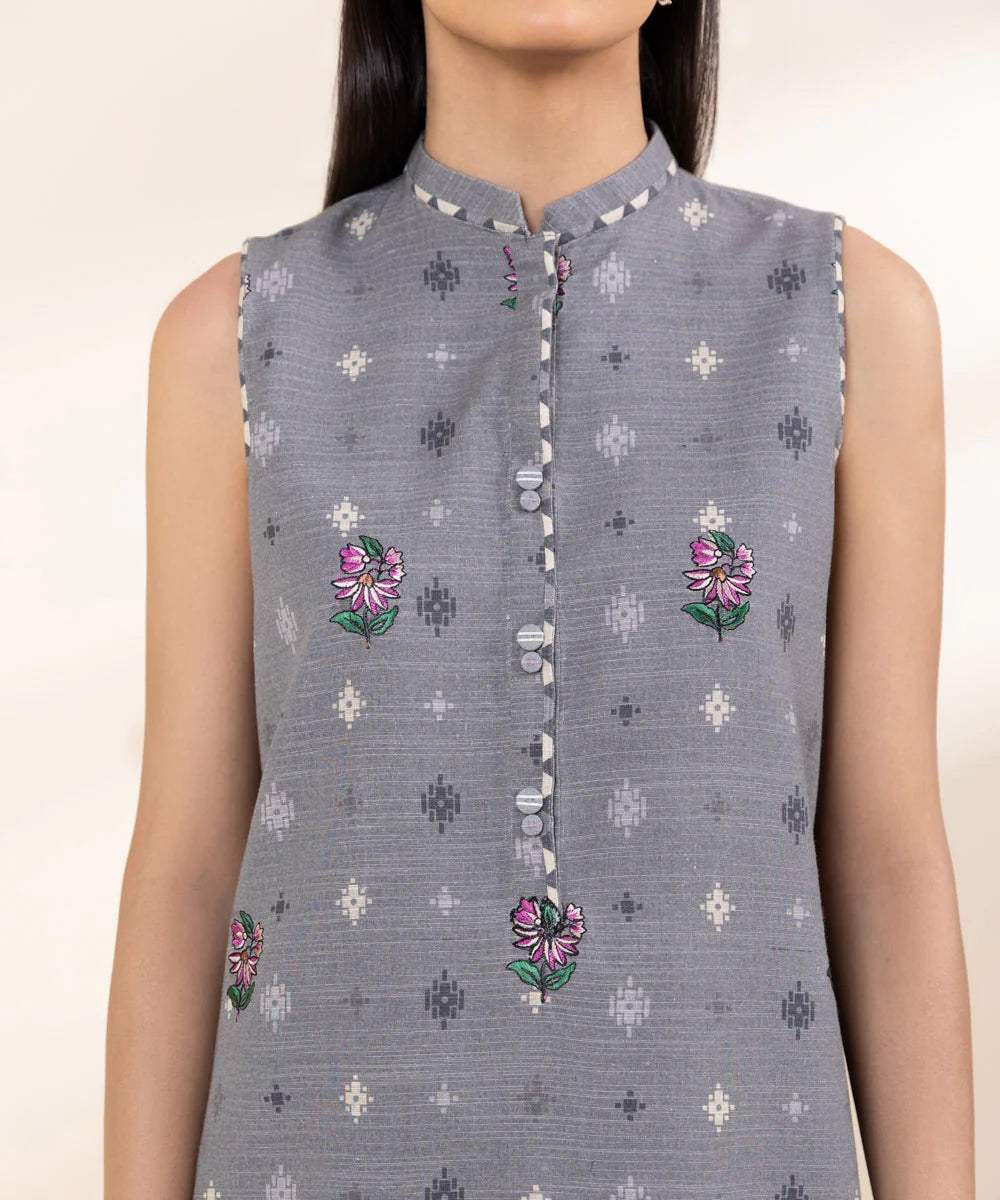 Sapphire Khaddar Three Piece Suit SP-KHD-GRY04