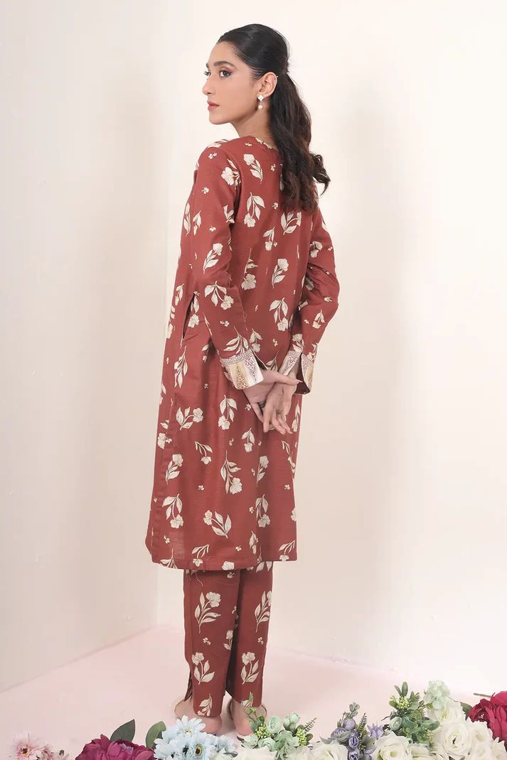 Uznau Khaddar Three Piece Suit UZ-KHD-RD01