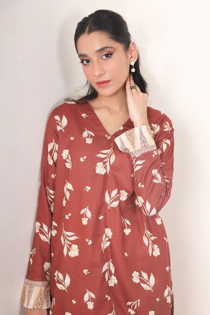 Uznau Khaddar Three Piece Suit UZ-KHD-RD01