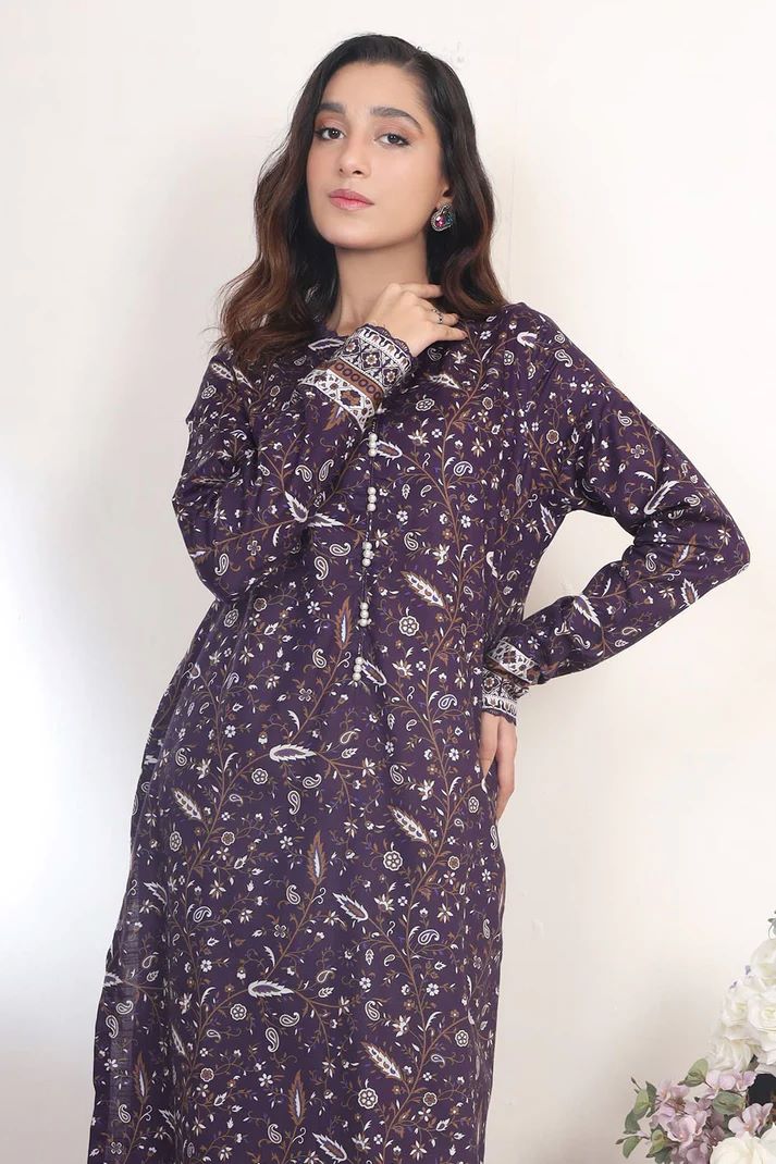 Uznau Khaddar Three Piece Suit UZ-KHD-PRP02