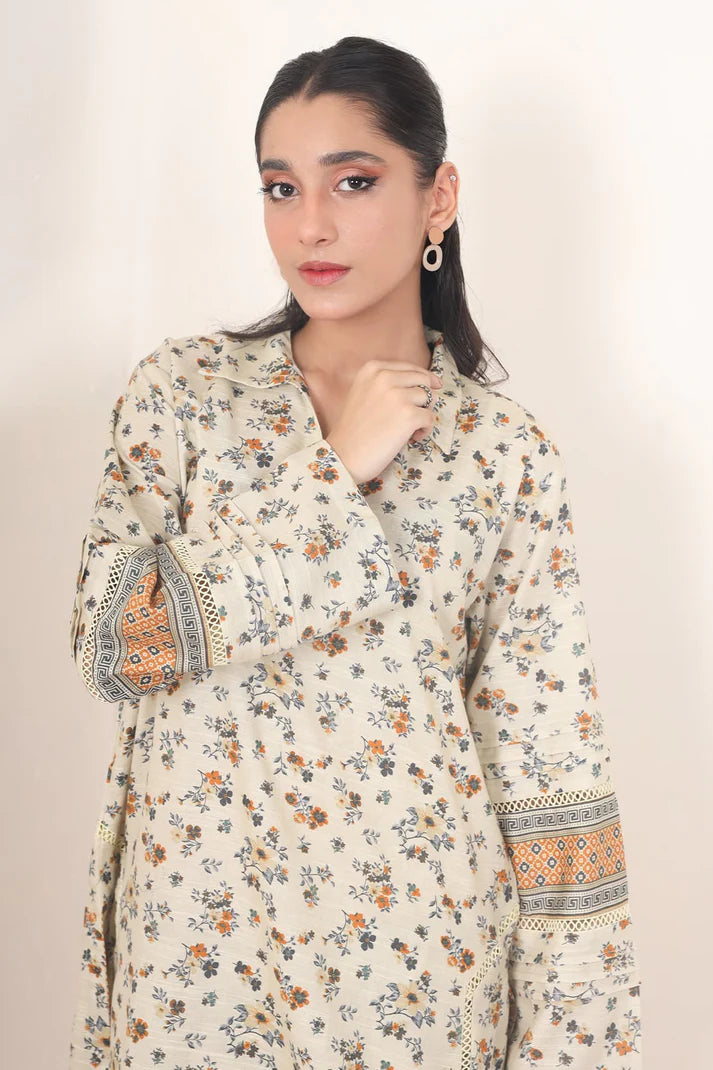 Uznau Khaddar Three Piece Suit UZ-KHD-WHT01