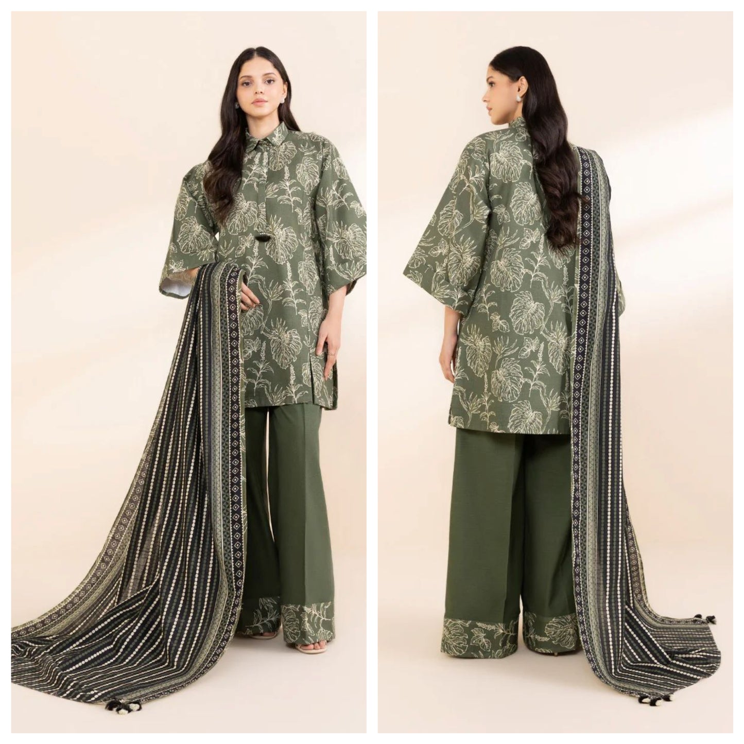Sapphire Khaddar Three Piece Suit SP-KHD-GR02