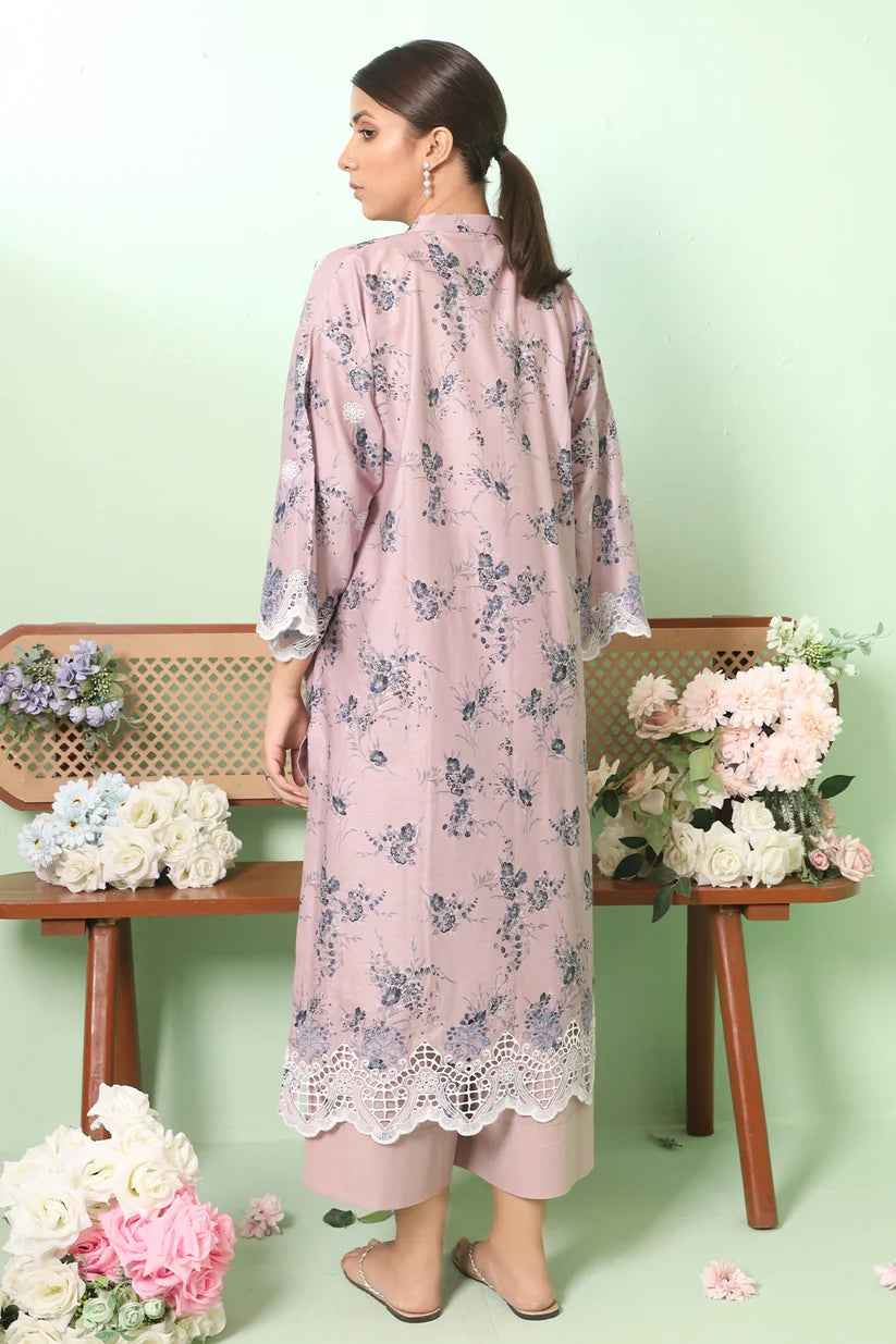 Uznau Lawn Embroided Three Piece Suit UZ-LWN-PRP05