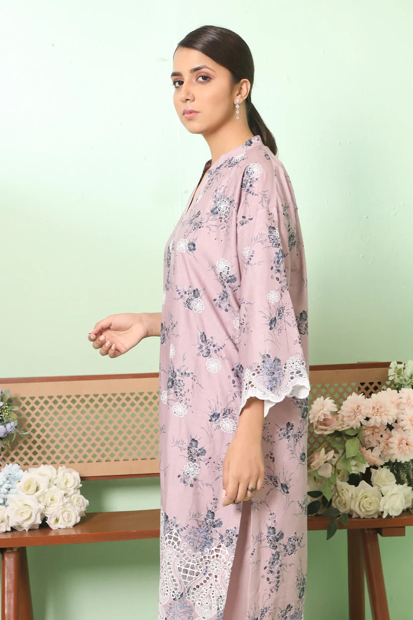Uznau Lawn Embroided Three Piece Suit UZ-LWN-PRP05
