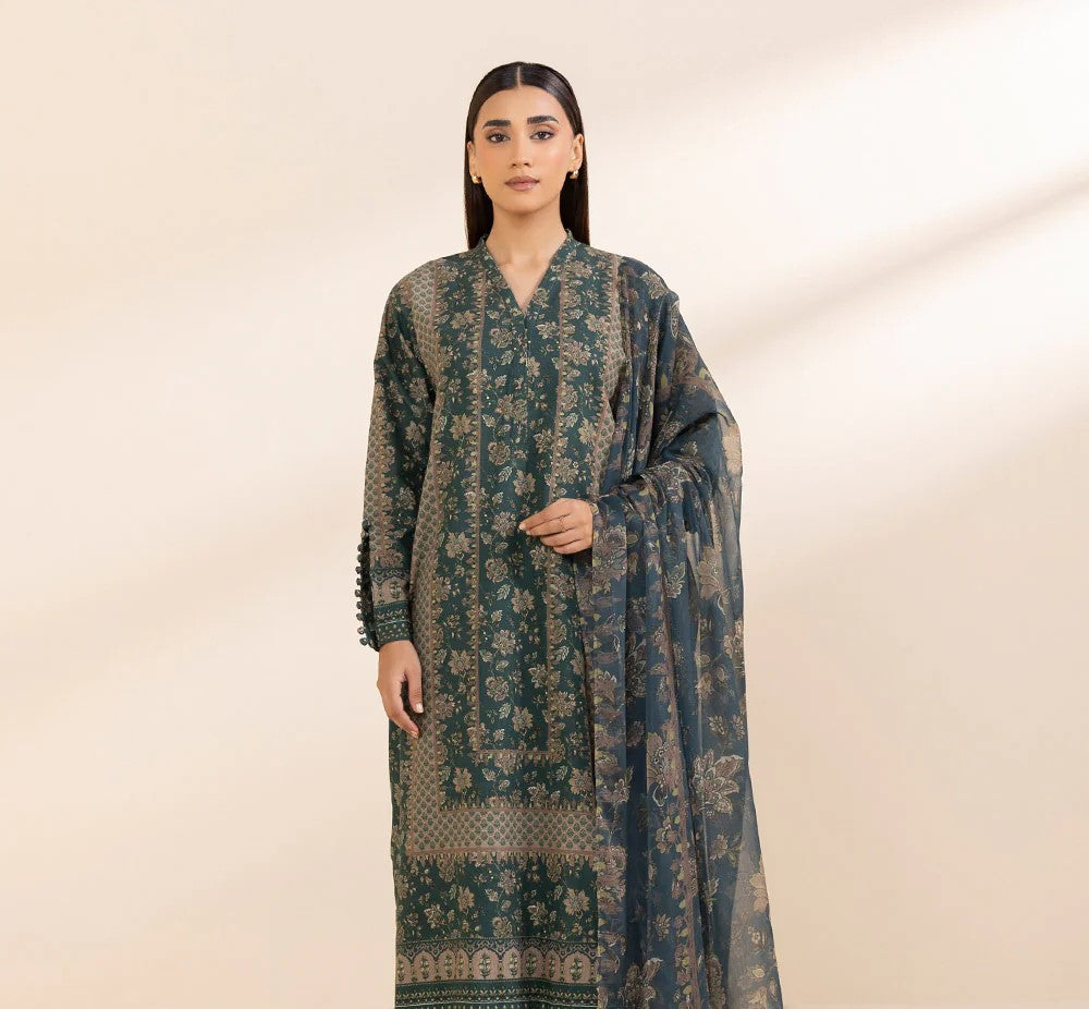 Sapphire Khaddar Three Piece Suit SP-KHD-GR04