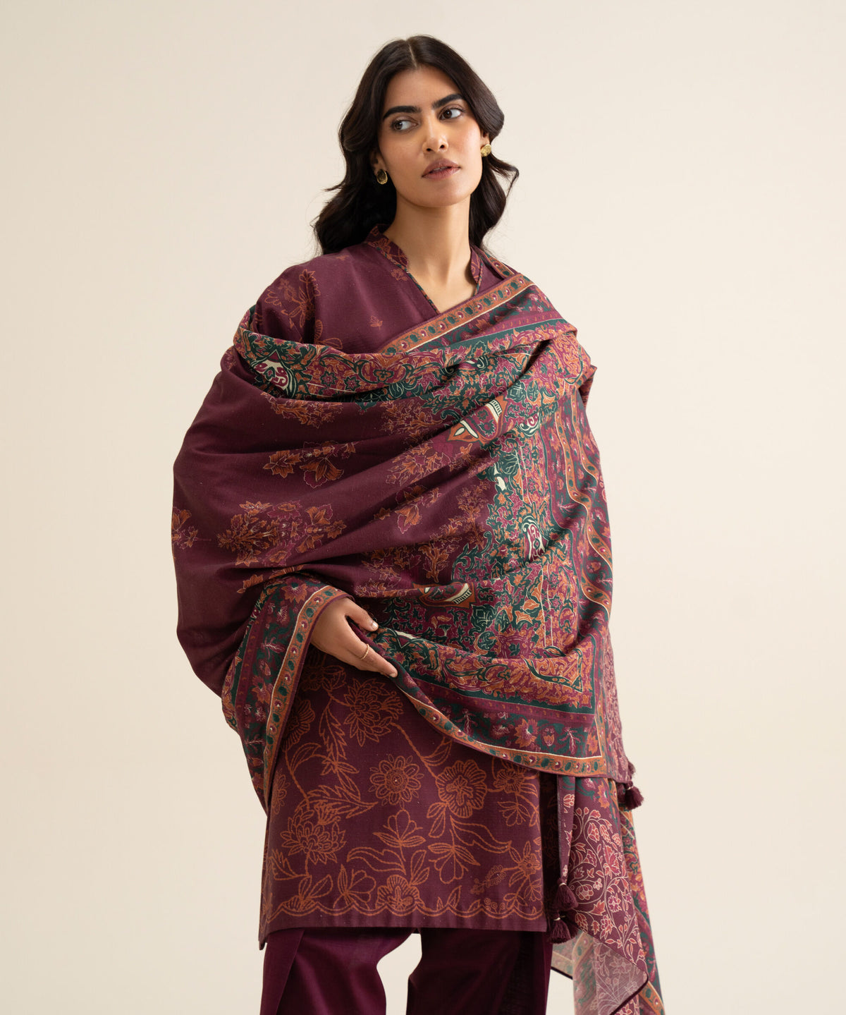 Sapphire Khaddar Three Piece Suit SP-KHD-RD03